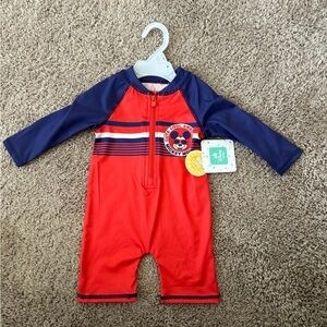 NWT Disney Baby Mickey Mouse swim suit baby boy 3-6 months